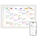 10.1 Inch Smart Digital Calendar Chore Chart Meal Planner HD Touchscreen Smart Family Planner, Hearth Display Desk Digital Calendar Seamless Scheduling(No battery)