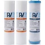 RV Water Filter Store AA1209 Essential System Water Filter Refill Kit - 2-Pack 1 Micron Sediment Fil
