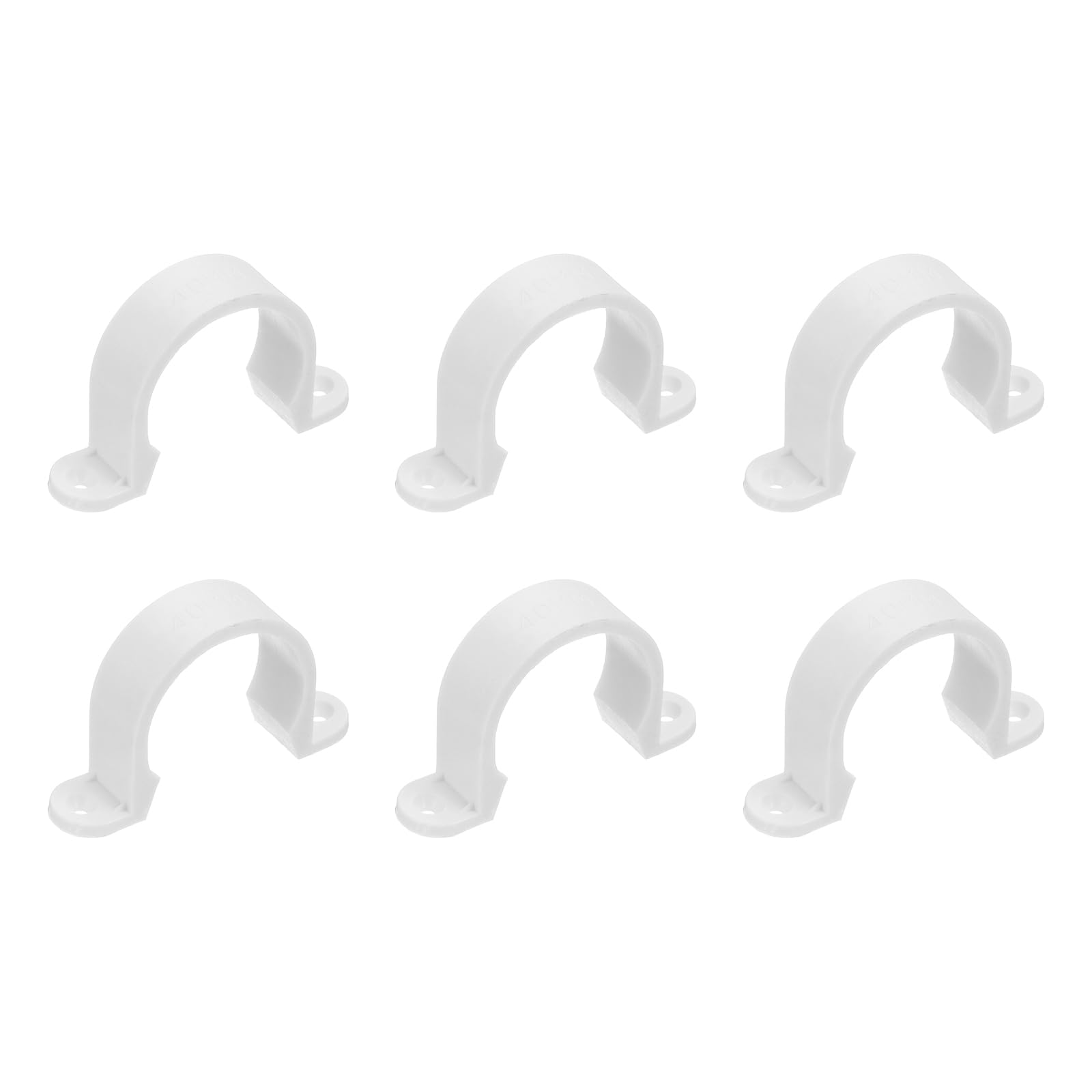 Soporte de tubería de PVC de 40 mm abrazadera de plástico para cables y conductos eléctricos