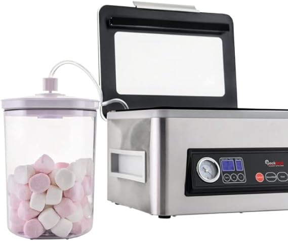 Packtech Profesyonel Hazneli Vakum Makinesi (Düz Poşetlerle Uyumludur)