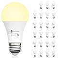 evelor 24-Packs A19 LED Light Bulbs,100 Watt Equivalent 2700K Soft White Bright Bulbs Efficient 13W,1500 Lumens E26 Base, Non-Dimmable, 15000-Hour Lifespan for Bedroom, Living Room, Office