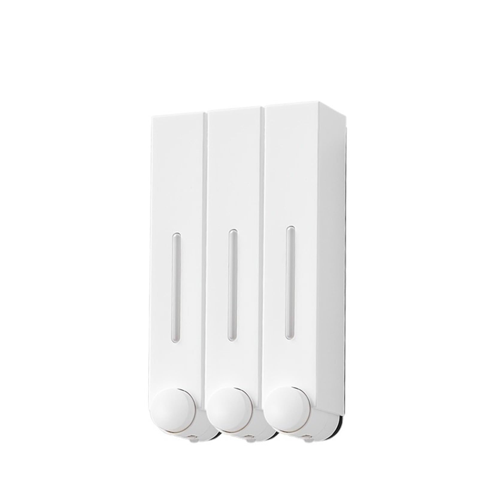 soap dispenser White Wall-mounted Soap Dispenser, Single-head Plastic Shower Gel Bottle For Home Use