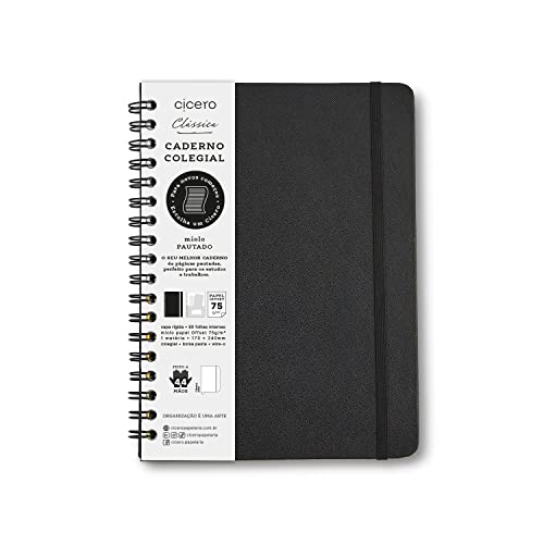 Caderno espiral pautado