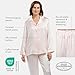 Fishers Finery Women's 100% Pure Mulberry Silk Long Pajama Set with Gift Box - Luxury Loungewear (Pink, M)