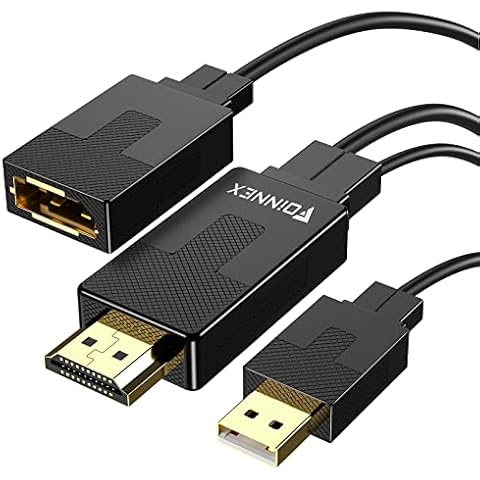 HDMI auf DisplayPort Adapter, HDMI zu Displayport Konverter 4K@60Hz Cover