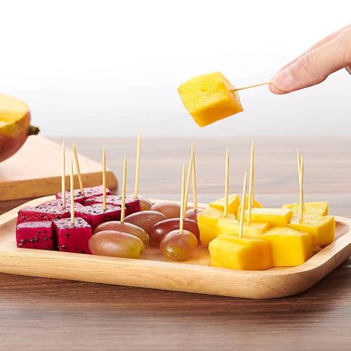 image for Blue Sky Toothpicks In Dispenser - 300 Premium Wooden Food Picks | Dis