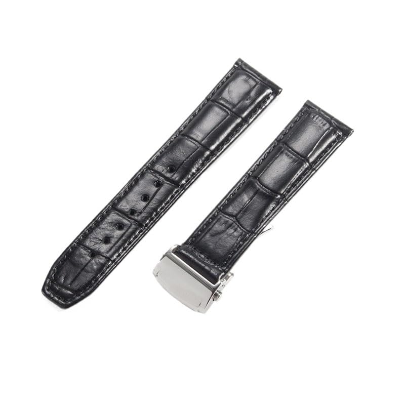 Bracelet de montre en cuir véritable Maurice Lacroix Pontos PT615LC6017 20mm