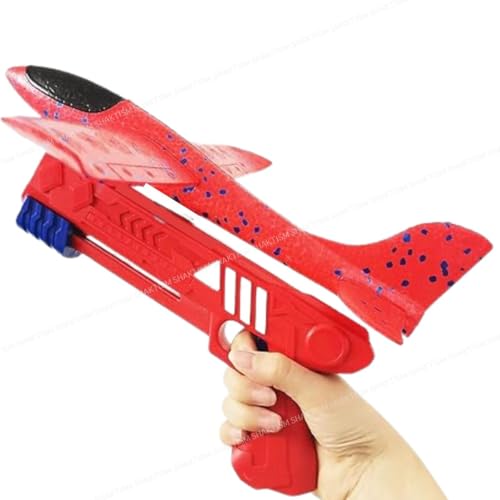 Image of SHAKTISM Airplane Launcher Toys, Flight Modes, Foam Plane with Launcher, Airplane Launcher Toys, Flight Mode Catapult Plane Toy for Kids,Throwing Foam Plane with Launcher One-Click Ejection
