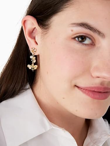 Kate Spade All Abuzz Stone Bee Linear Earrings #TOP1