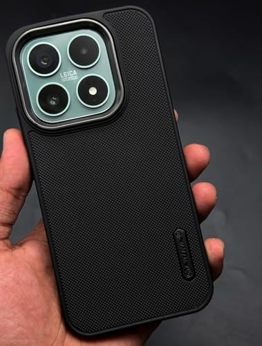 Image of Back Cover for Xiaomi 17 5G, Super Frosted Raised Camera Protect | Textured Grip Design | Ultra-Soft Dotted Slim-Fit Design | Microfiber Cloth Inside | (Black)