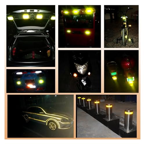 Ruban de sécurité réfléchissant fluorescent vert de 15cm x 3m - 5