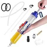 WORKPRO 500CC Manual Fluid Extractor, Multi-Purpose Oil Syringe, Oil Suction Pump, Manual Extraction and Filling Pump, Automotive Oil Syringe