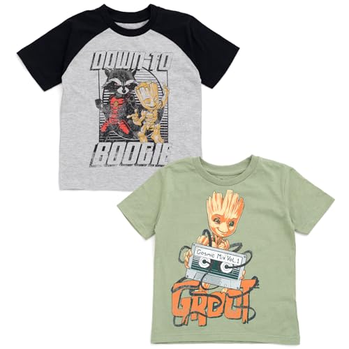 T-shirt Groot et Rocket Marvel Avengers pour partager l'aventure avec votre petit garçon