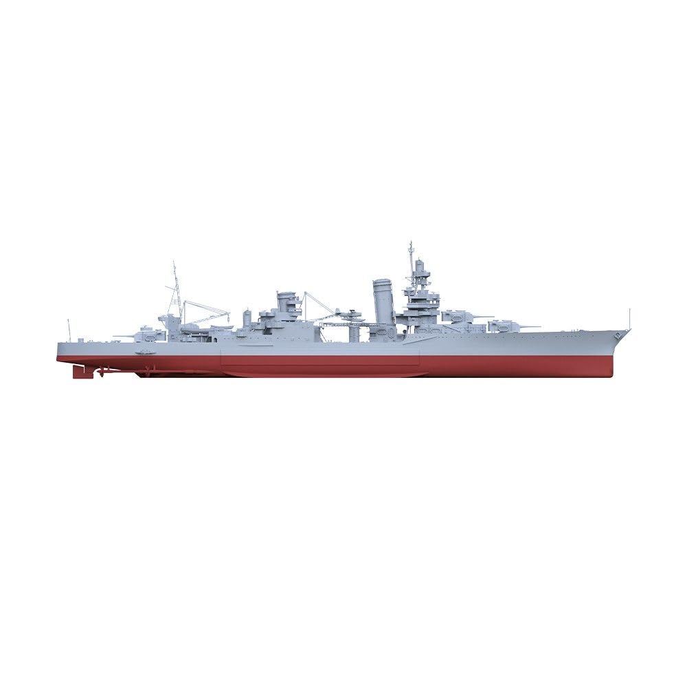 Zestaw modeli do ciężkiego krążownika klasy Portland USS CA-33 1942 z pełnym kadłubem