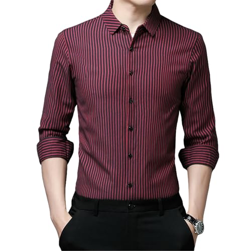 Chemise décontractée à manches longues pour homme élégant mais sans contrainte