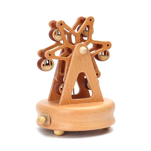 Spieluhr | Aufziehbare Cartoon- Musikboxen- klassische Spieluhr für Mädchen, Weihnachten, Geburtstagsgeschenk oder Schreibtisch- Dekoration, Ornament, I: Rundes Riesenrad, Refer to descripti