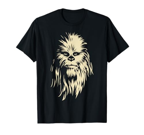 Star Wars Chewbacca Face Shadow Graphic - Camiseta Camiseta