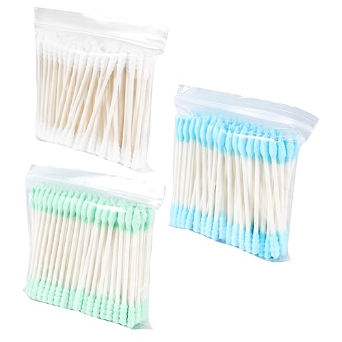 Beaupretty 3 パック メイクアップ クレンジング コットン 綿棒 メイクアップ 綿棒 コットン スティック コットン 綿棒 コットン 綿棒 木製 スティック コットン 綿棒 アイシャドー ア