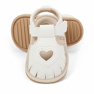 Sawimlgy Baby Girls Boys Sandals Summer Flowers Shoe Rubber Sole PU Leather Mesh Infant Toddler First Walkers Princess Dress Outdoor Shoes