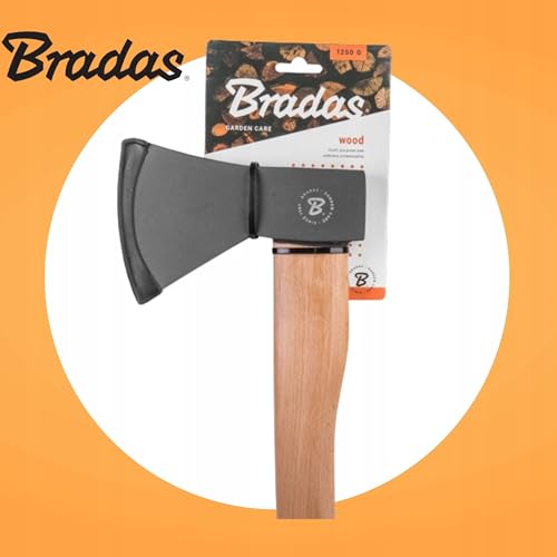 Bradas GARDEN CARE - Holzaxt - Holz Axt Universale - äxte - Universale Spaltaxt - Beil aus gehärtetem Stahl & Buchenholz - Perfekt für Holzspalten & Gartenarbeit - Spalthammer – KT-SW1060 – 600g – Bild 5