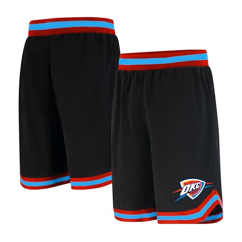 Ultra Game NBA Official Men’s Active Knit Basketball Training Shorts - Unisex, Oklahoma City Thunder, Black, Small by Ultra Game - Used condition - US$14.15