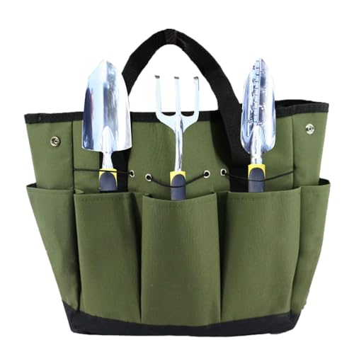 Generic Gartentasche, Gartentasche, Organizer mit Taschen und Griff, robuste Oxford-Aufbewahrungstasche für Gartenwerkzeug, Kniebank, Werkzeugtasche, Aufbewahrung, -Organizer