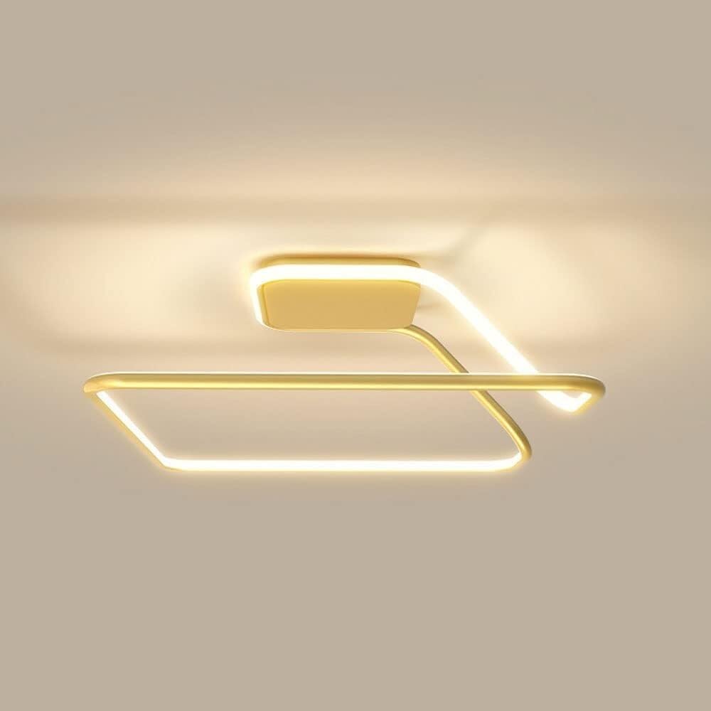 Ściemniana kwadratowa lampa sufitowa do montażu podtynkowego, 3 temperatury barwowe, nowoczesne oświetlenie do salonu, sypialni, kuchni, przedpokoju, wszechstronne oświetlenie domu