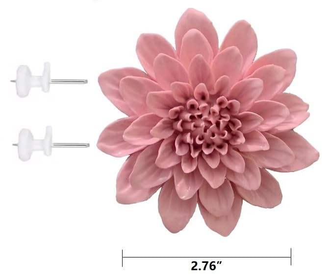 Amazon.com: AMERRY Ceramic Wall Flower Decor Artificial 3D Flower