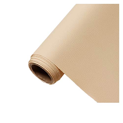 Simili cuir au mètre jaune 1.6x7m | Tissu synthétique pour revêtement canapé et chaises