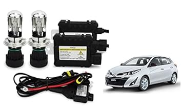 RS Enterprises Cars Iyaris 2019 H4 - HID Conversion Light Kit ( 2 HID Light , 2 Blaster , Wiring ) Vehicle HID Kit for Car Headlight