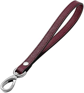 Wallet Wrist Strap Purse Strap for Money Bag Strap Replacement Strap for Purse Wrist Straps for Wallets Silver Clasp Burgundy