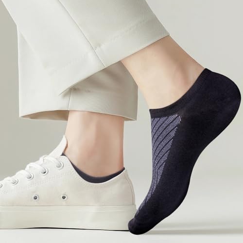 Image of YUEDGE Women's No Show Socks Breathable Invisible Ankle Socks Comfort lightweight Low Cut Socks For Women, 6 Pairs