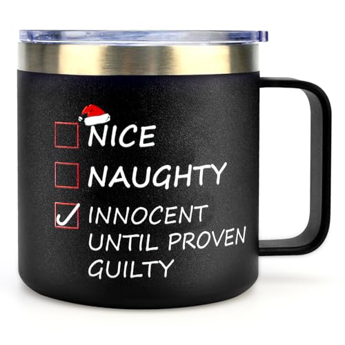 Fun Christmas Vacation Mugs for Men Women Childrens Hilarious Gag Gift Ideas Funny Xmas Travel Coffee Cup for Guys Male Vintage Present Cute Kids Moose Holiday Insulated Mug for Christmas Gifts