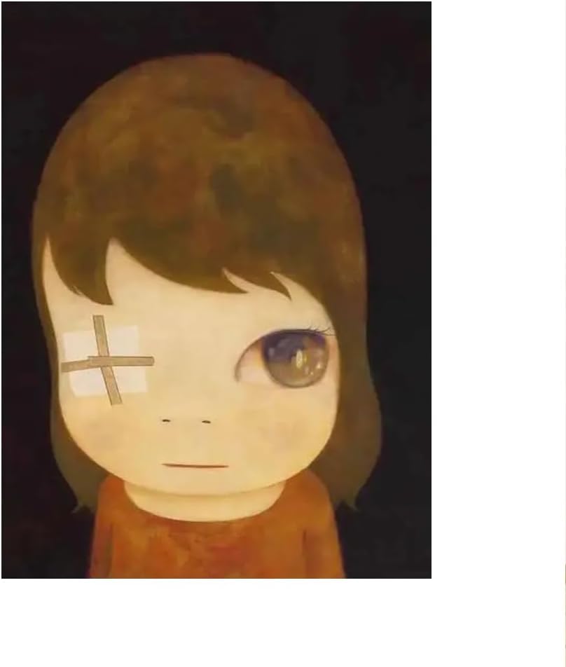 Arte mural de Yoshitomo Nara soluciona paredes vacías en la decoración de la habitación infantil