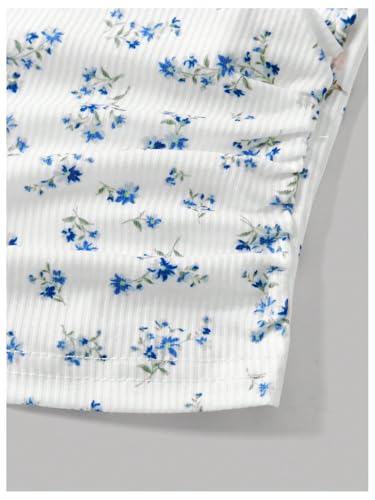 SOLY HUX Girl's Halter Crop Top 2 Packs Sleeveless Slim Fit Tank Shirts Streetwear Y2k Clothes4