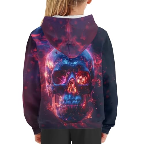 Image of GLUDEAR Teen Boys Girls Novelty Animal Galaxy Hoodies Sweatshirts Pullover