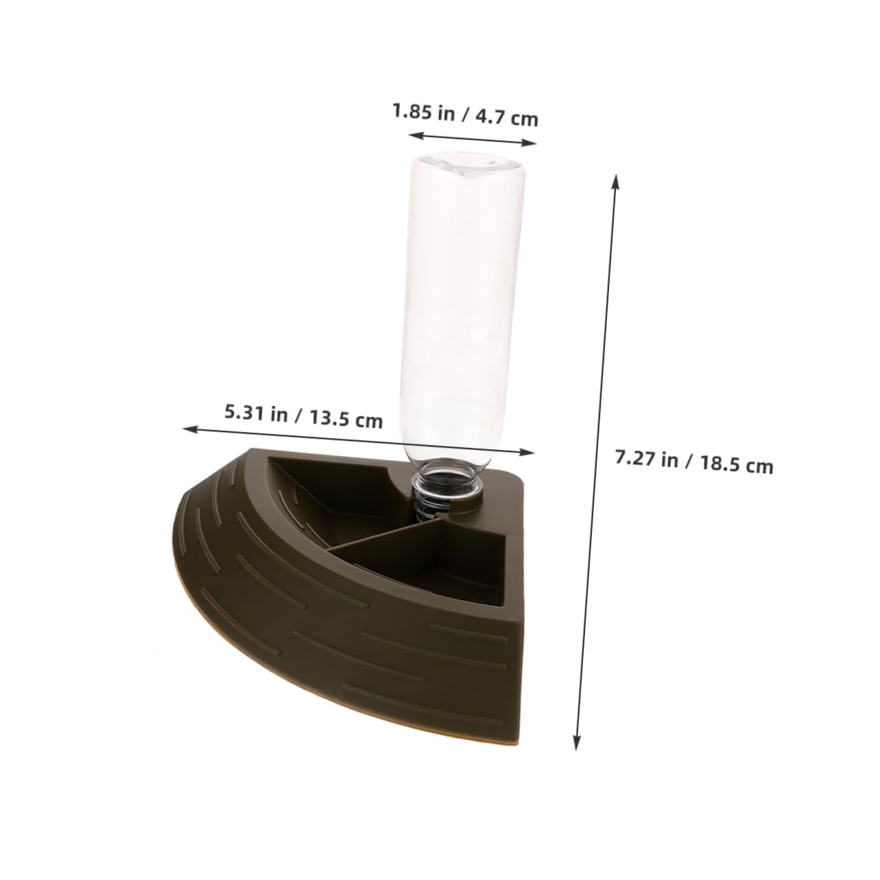 VANZACK Automatic Food Water Dish for Tortoise Lizard Frog Chameleons Secure Stable Design with Antitip Base for Easy Feeding Hydration