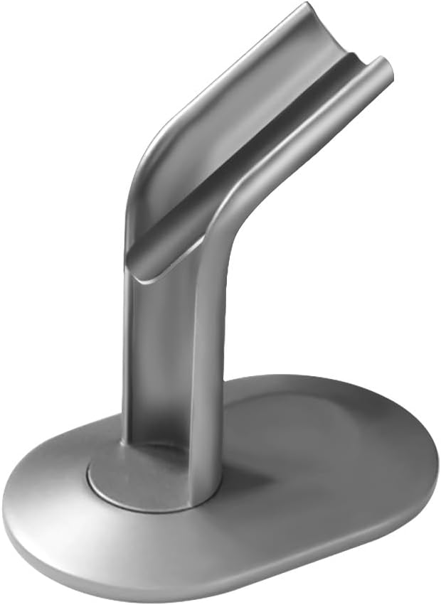 Buwico Hair Straightener Holder Compatible with Dyson Airstrait, Desktop Display Stand Compatible with Dyson Airstrait Straightener, Desktop Organizer Compatible with Dyson Hair Drye (Silver)