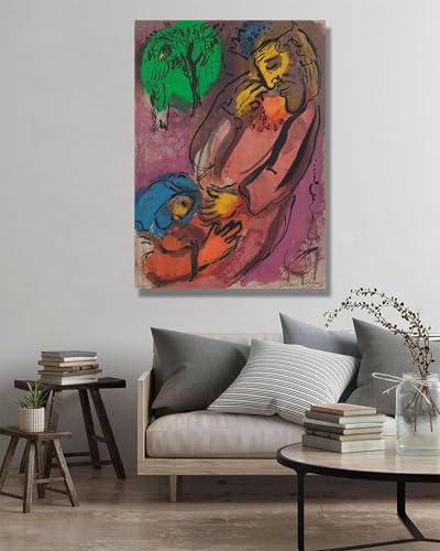 Tableau Abstrait 80x112cm pour habiller un grand mur de salon vide - 4