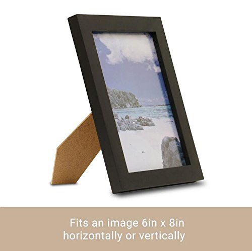 Klikel 6 X 8 Picture Frame - Black Wooden Wall Hanging And Table Standing Photo Frame #TOP1