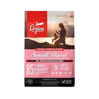 ORIJEN Grain Free WHOLEPREY Dry Dog Food Small Breed Recipe 4lb Bag
