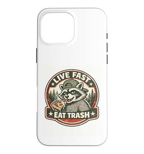 Live Fast Eat Trash ���g�� �A���C�O�} �s�U �S�~ �p���_ �X�}�z�P�[�X iPhone 16 Pro Max �p