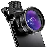 Macro & Wide Angle Lens for iPhone, Phone Camera Lens Kit with CPL Polarizing Filter & 47–52mm Adapter Ring, Professional iPhone Camera Lens Accessories for Photography