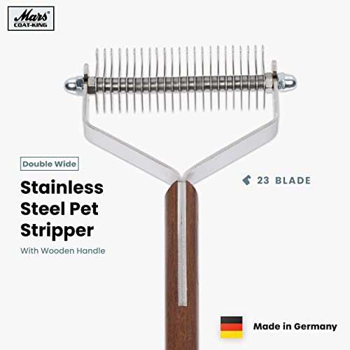 image for Mars Coat King Double Wide Dematting Undercoat Grooming Rake Stripper 