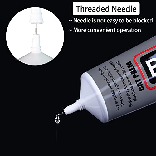 Cat Palm B-7000 Adhesive, Multi-Function Glues Paste Adhesive Suitable For Glass, Wooden, Jewelery, Rhinestones, 0.9 Oz, 2 Packs #TOP1