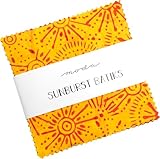 Sunburst Batiks Charm Pack by Moda; 42-5 inch Precut Fabric Quilt Squares