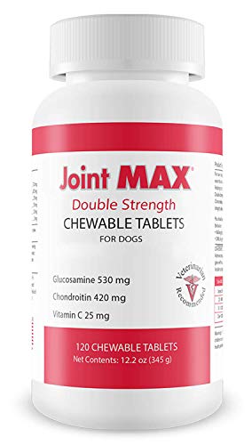 Pet Health Solutions Joint MAX Double Strength (DS) Chewable Tablets for Dogs, Glucosamine, Chondroitin, Vitamins and Antioxidants, Hip and Joint Pain Relief and Support Supplement - Made in USA, 120 Tablets