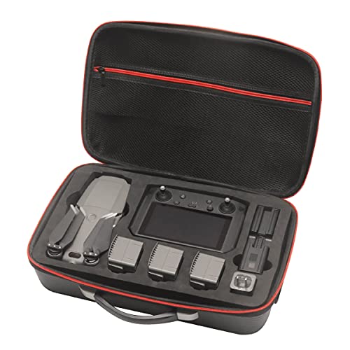 Maleta Para Drone DJI Mavic 2 Pro e Zoom - Cor Preto e Vermelho
