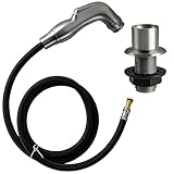 Kitchen Sink Sprayer Replacement Parts Compatible with Moen 136103SL 140028SRS, Universal Kitchen Faucets Parts Replacement Side Sprayer (Brushed Nickel)