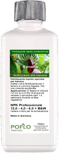 POFLO Fertilizzante per piante di banana Fertilizzante Musa Fertilizzante HIGHTECH per piante di banana (1000 ml)